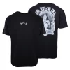 RVCA Men's Black The Monkey Relaxed Fit S/S T-Shirt (S13)