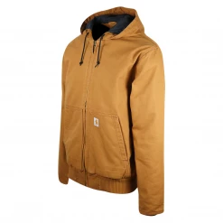 Carhartt Carthartt Men's Golden Brown Hooded L/S Jacket Mens