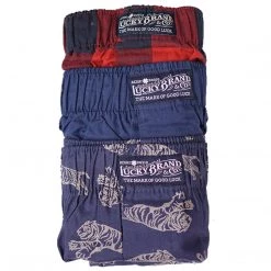 Mens Lucky Brand Men's 3 Pack Of Woven Boxers (S05)