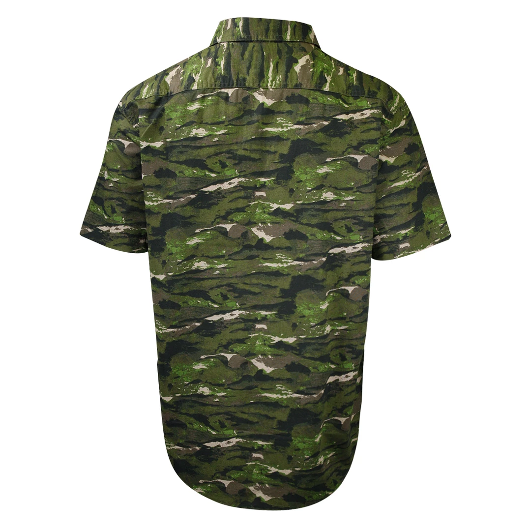 Levi's Men's Green Camouflage S/S Woven Shirt 5 Levi's Men's Green Camouflage S/S Woven Shirt