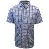 Columbia Men's Blue & White Plaid Thirty Mile Ledge EXS S/S Woven Shirt (437)