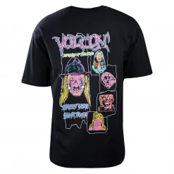 Volcom Men's Black Space Goolz Loose Fit S/S T-Shirt (S17)