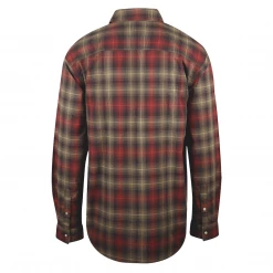 Carhartt Men's Red Brown Tan Plaid Relaxed Fit Snap Front L/S Woven Shirt (S03) New Arrivals