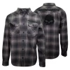 Harley-Davidson Men's Grey Plaid Skull L/S Woven Shirt (S04)