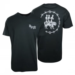 RVCA Men's Pine Green Skulls & Tigers Regular Fit S/S T-Shirt (S18)