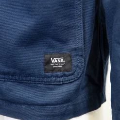 VANS Men's Dress Blue Drill Chore Snap On Button Coat (S03)