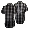 Harley-Davidson Men's Navy Grey Yellow S/S Woven Shirt (S02) 2 Harley-Davidson Men's Navy Grey Yellow S/S Woven Shirt (S02)