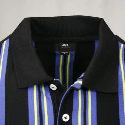 OBEY Men's Ashby Striped Button S/S Polo Shirt (S33)