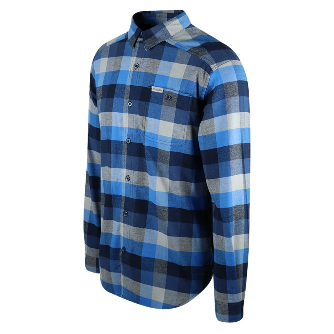 New Arrivals Columbia Men's Blue Black Grey Plaid Cornell Woods L/S Flannel Shirt (467) 4 New Arrivals Columbia Men's Blue Black Grey Plaid Cornell Woods L/S Flannel Shirt (467)