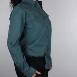 Long Sleeve Carhartt Women's Sage Green L/S Woven Shirt (210)