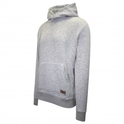 Quik Silver Quiksilver Men's Heather White Light Grey Pullover Hoodie (S06)