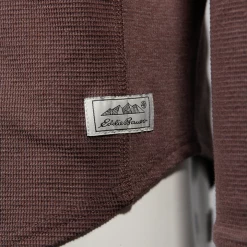 Mens Eddie Bauer Men's Mulberry Wildriver Thermal Crew Neck L/S T-Shirt (S01)