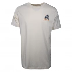 RVCA Men's Cream Pirate Skull Regular Fit S/S T-Shirt (S21)