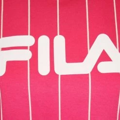 FILA Women's Pink Vertical Striped S/S T-Shirt