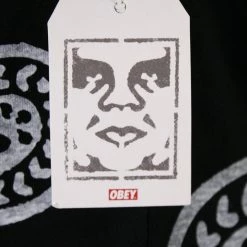 OBEY Men's Paisley Button L/S Polo Shirt (S11)