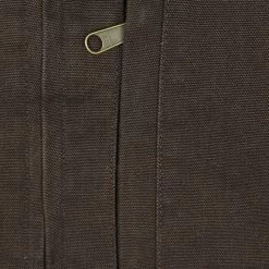 Carhartt Men's Dark Brown Loose Fit Duck Sherpa-Lined Mock-Neck Vest (S02E) 9 Carhartt Men's Dark Brown Loose Fit Duck Sherpa-Lined Mock-Neck Vest (S02E)