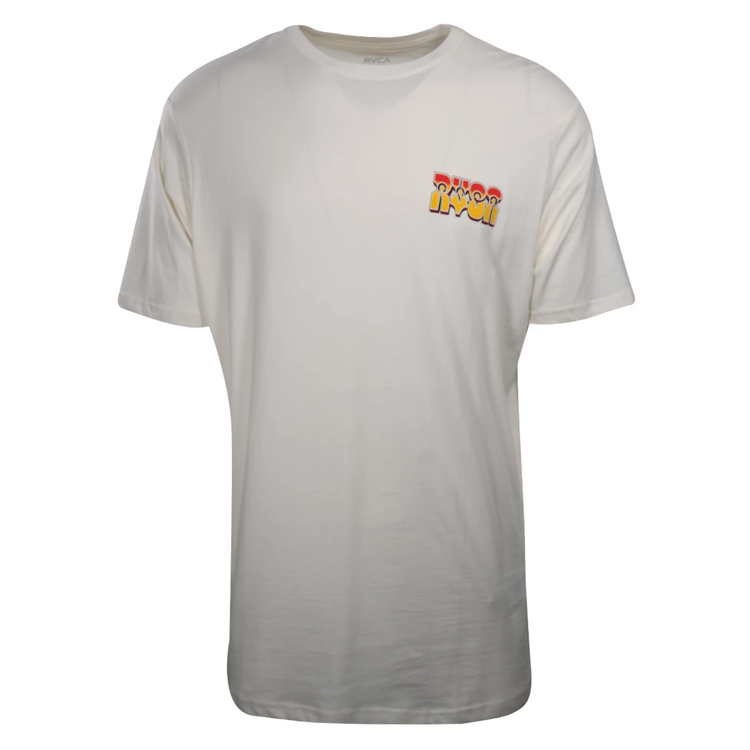RVCA Men's Off White Robot Apple Regular Fit S/S T-Shirt (S37) 4 RVCA Men's Off White Robot Apple Regular Fit S/S T-Shirt (S37)