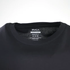 RVCA Men's Black Classic Text Regular Fit S/S T-Shirt (S24)