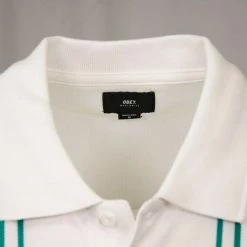 OBEY Men's Maps Vertical Striped Button S/S Polo Shirt (S30)