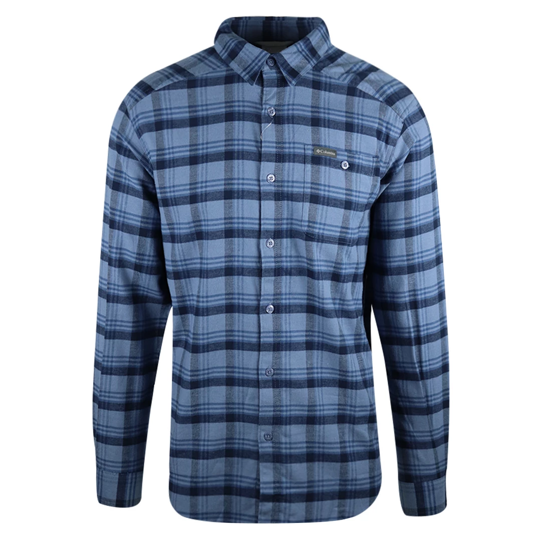 Columbia Men's Blue Navy Plaid Cornell Woods L/S Flannel Shirt (450) Medium New Arrivals 3 Columbia Men's Blue Navy Plaid Cornell Woods L/S Flannel Shirt (450) Medium New Arrivals