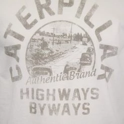 Caterpillar Men's White The Open Road Highways Byways Graphic S/S T-Shirt (S04) 10 Caterpillar Men's White The Open Road Highways Byways Graphic S/S T-Shirt (S04)