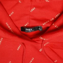 OBEY Women's All Over Print L/S Pull Over Hoodie