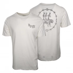 RVCA Men's Off White Skulls & Tigers Regular Fit S/S T-Shirt (S19)