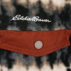 Eddie Bauer Men's Black Chutes Snap Mock Neck L/S Sweater (Retail $100) Mens