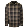 PrAna Men's Black Yellow Burgundy Plaid L/S Woven Shirt (S62) 2 PrAna Men's Black Yellow Burgundy Plaid L/S Woven Shirt (S62)