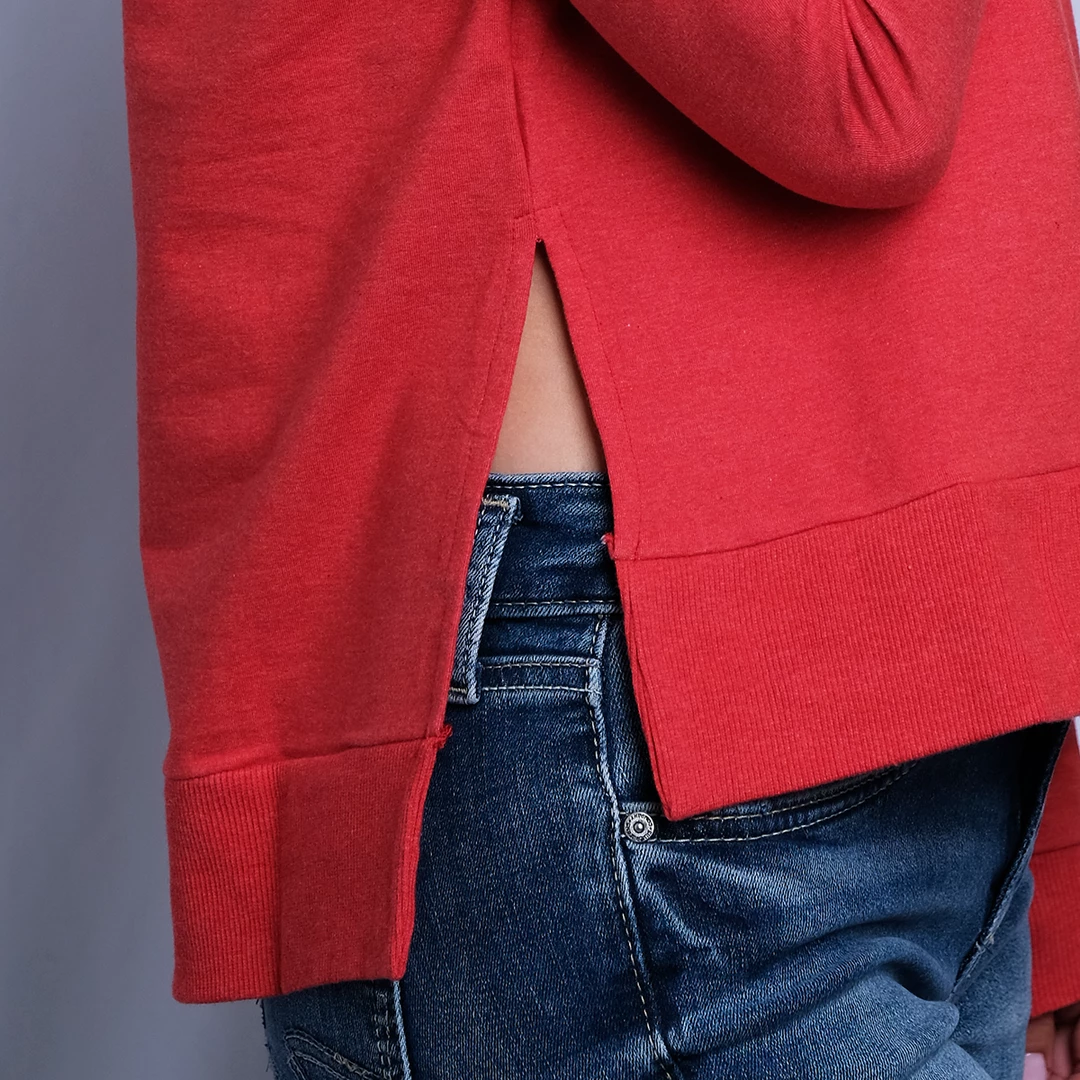 Roxy Women's Heather Strawberry Red Est 1990 Pull Over L/S Sweater (S06) T-Shirts 11 Roxy Women's Heather Strawberry Red Est 1990 Pull Over L/S Sweater (S06) T-Shirts