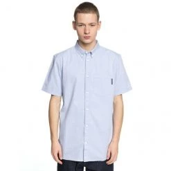 DC Shoes Men's Classic Oxford Light S/S Woven Shirt (Retail $55) Size Small Mens
