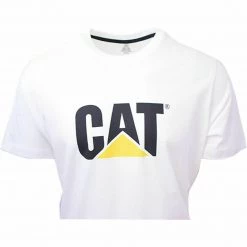 Spotted Clothing Caterpillar Men's White Classic TM S/S T-Shirt S03