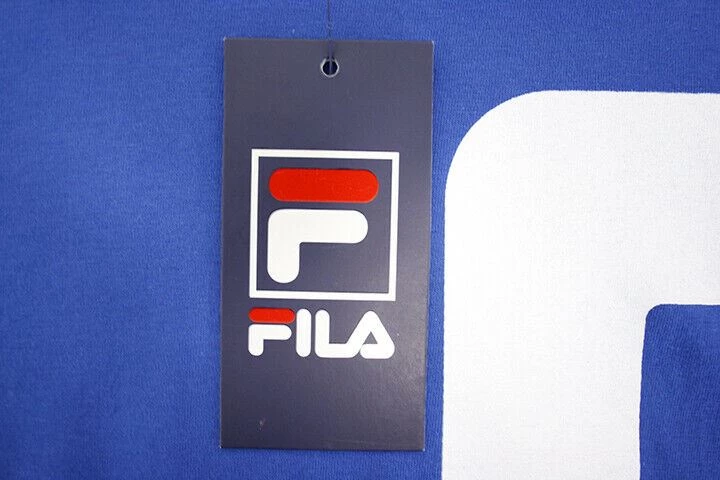 FILA Men's Blue Grey White Letters S/S T-Shirt (S02B) 8 FILA Men's Blue Grey White Letters S/S T-Shirt (S02B)