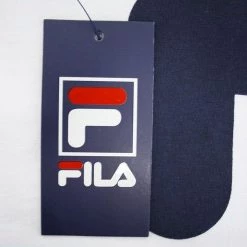 Spotted Clothing FILA Men's White Red Navy Letters S/S T-Shirt (S02D) (Size S)