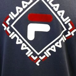 Spotted Clothing FILA Men's Navy Square S/S T-Shirt (S03A) (Size S)