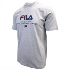 FILA Men's Grey Finest Sportswear Since Nineteen Eleven S/S T-Shirt (S04B) (Size M)