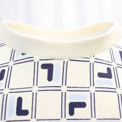 FILA Men's Beige Cube S/S T-Shirt (S06A) Size 2XL