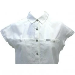 Columbia Women's White Chambray Pinnacle Peak Popover Shirt (Retail $64.99)