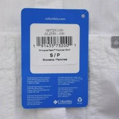 Columbia Women's White Chambray Pinnacle Peak Popover Shirt (Retail $64.99)