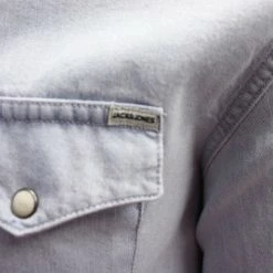 Jack & Jones Men's Light Blue Denim Slim Sheridan L/S Shirt