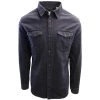 Jack & Jones Men's Black Denim Slim Sheridan L/S Shirt