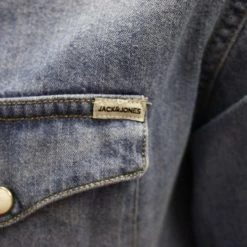 Jack & Jones Men's Medium Blue Denim Slim Sheridan L/S Shirt