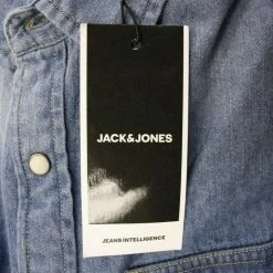 Jack & Jones Men's Medium Blue Denim Slim Sheridan L/S Shirt