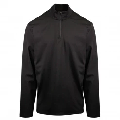 Harley-Davidson Men's Black Track 1/3 Zip L/S T-Shirt