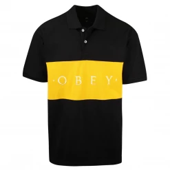 OBEY Men's Color Block Button S/S Polo Shirt (S34) 32 OBEY Men's Color Block Button S/S Polo Shirt (S34)
