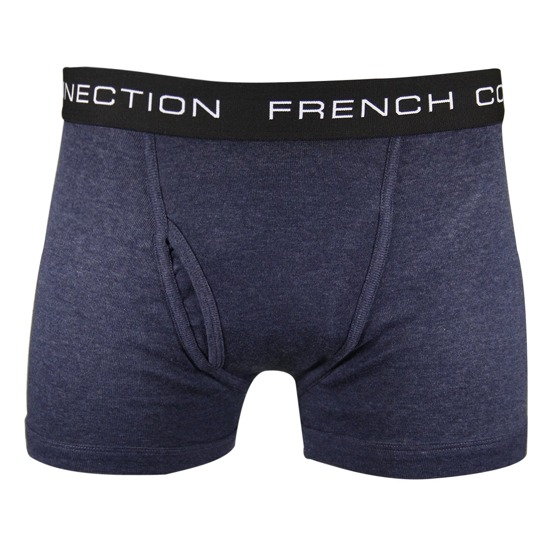 Mens French Connection Men's 3 Pack Navy Blue W/ Black Strap Boxer Briefs (S15) 4 Mens French Connection Men's 3 Pack Navy Blue W/ Black Strap Boxer Briefs (S15)