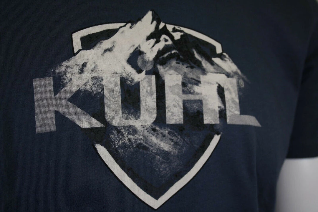 Kuhl Men's Pirate Blue Mountain Born In The Wild S/S T-Shirt (S11B) 6 Kuhl Men's Pirate Blue Mountain Born In The Wild S/S T-Shirt (S11B)