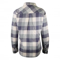 Carhartt Women's Turquoise Beige Blue L/S Woven Shirt (S05)