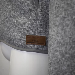 Quik Silver Quiksilver Men's Heather Grey Full Zip Hoodie (S04)