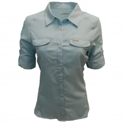 Columbia Women's Sky Blue Omni-Shade Silver Ridge Lite L/S Shirt 490